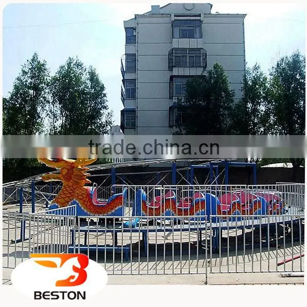Amusement Park Rides Kids Fairground Ride Small Roller Coaster Big Green Worm Ride for Sale photo-3