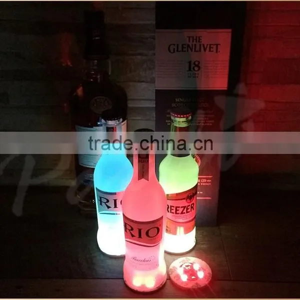 Custom Illuminate Led Bottle Coaster Sticker, Glow Bottle Sticker Quality Choice photo-3