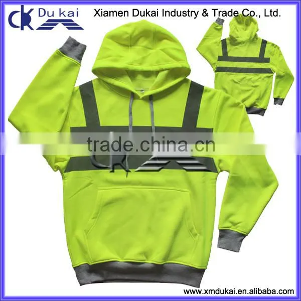 Men's Safety Working Fluorescence Fleece Hoodies
