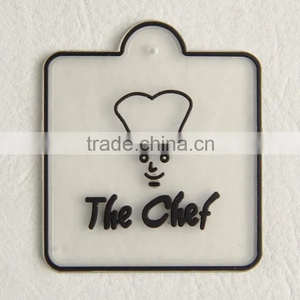 Transparent Custom Promotional Pvc Rubber Clothing Label photo-2