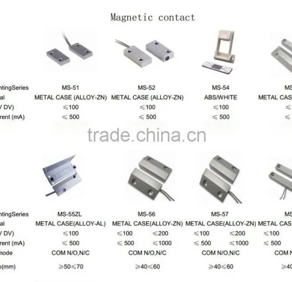 Surface Mounted Magnetic Contacts Over Head Door Heavy Duty Normal Open Normal Close Door Magnetic Contact photo-3