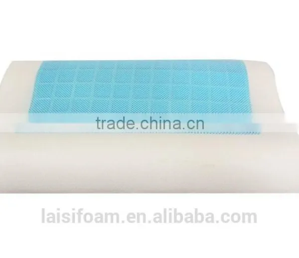 100% Polyester Cool Gel Memory Foam Pillow Gel Contour Pillow Mesh Fabric Cover Supplier's Choice