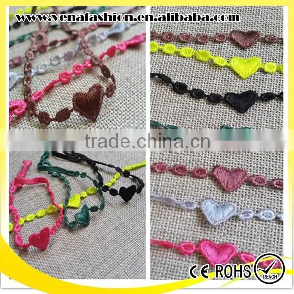 Good Quality Heart Bufferfly Design Wholesale Italy Lace Bracelet photo-6