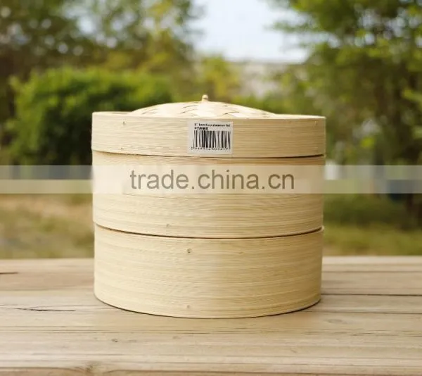 Reasonable Eco-friendly Chinese Hot Stamped Kitchenware Bamboo Steamer