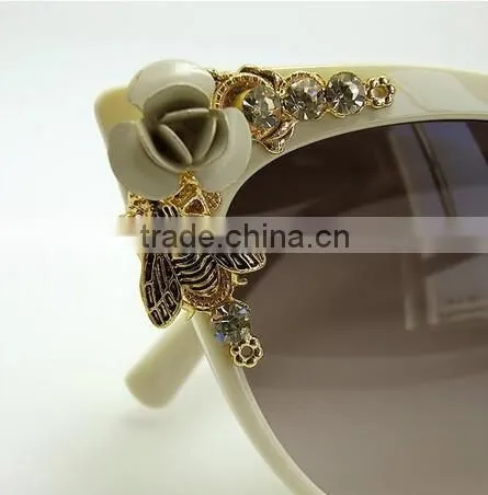 High Quality Vintage Retro Women's Butterfly Cat Eye Anti-UV Beach Sunglasses photo-6