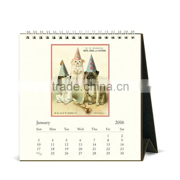 High Quality Promotional Office Table Solar Calender Printing photo-5