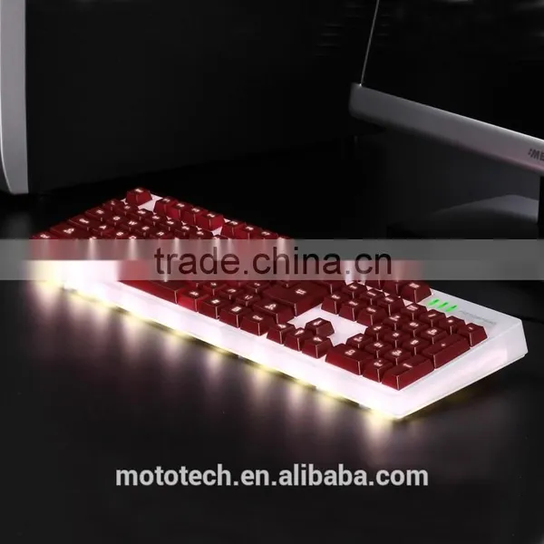 USB Port Hign-cap 104keys Standard Mechanical Feeling Laser Gaming Keyboard With Backlight Design Factory Supply photo-2