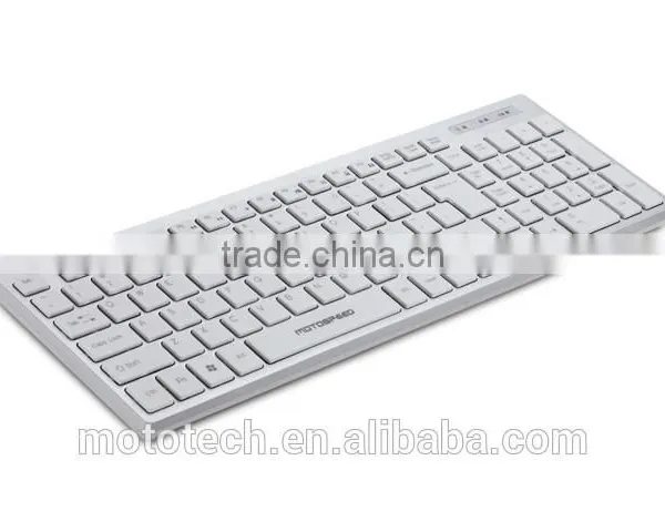 K138 Latest White Mini Wired Slim Ergonomic Keyboard With Multi-media Key photo-2