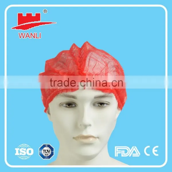 Colorful Crimp Cap Disposable Non Woven Mob Clip Cap photo-6