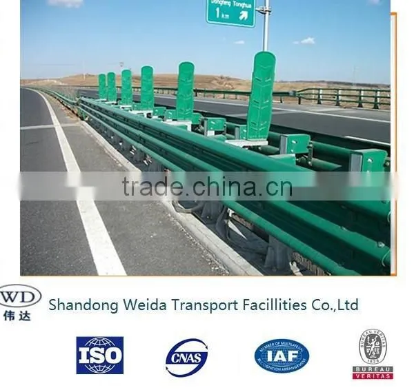 Powder Coated Steel Highway Guardrail Beams Anti Corrosion photo-5