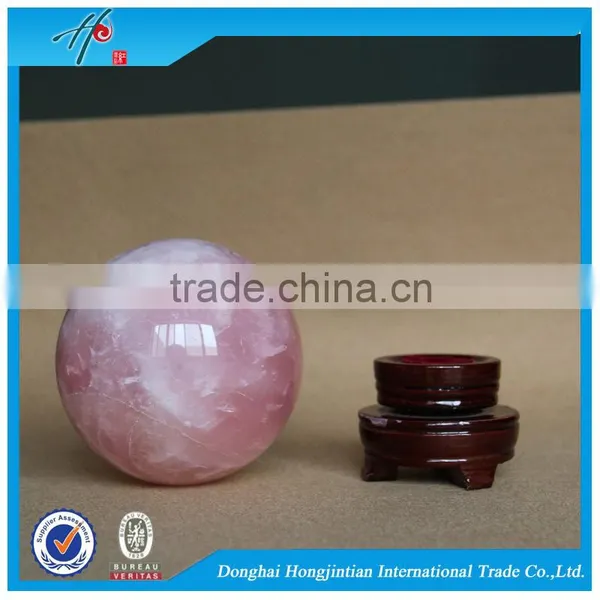 HJT Nature Rose Crystal Ball Personalized Quartz Sphere photo-2