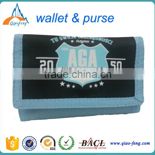 Qiaofeng Wholesale High Quality Eco Polyester Simple Kids Wallet photo-2