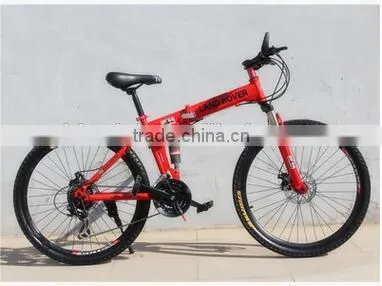 26-inch Shock Absorbing Folding Mountain Bike 21 Speed Disc Brakes Mountain Bike photo-6
