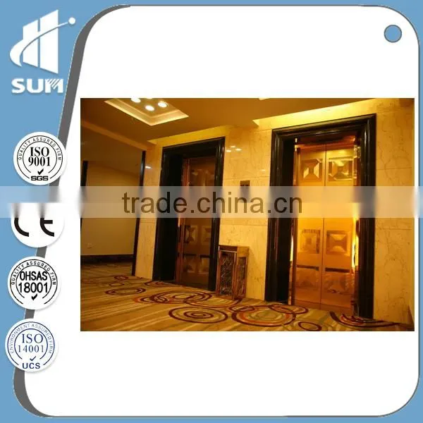 Speed 0.4m/s Etching Mirror Stainless Steel Home Hydraulic Lift Elevator photo-3