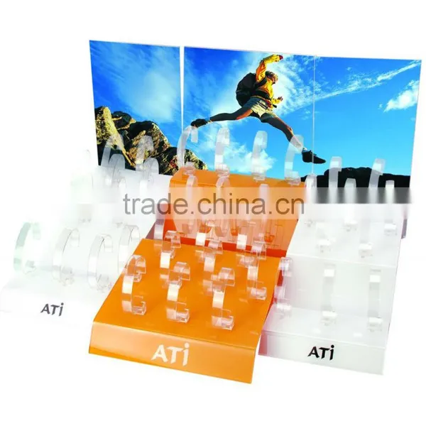 Luxury Acrylic Watch Display / Acrylic Wrist Watch Display Case Counter photo-2