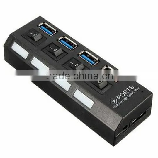 4 Ports USB 3.0 HUB / 4 Ports Hub Speed 5Gbps for PC Laptop / USB Hub On/off Switc photo-6