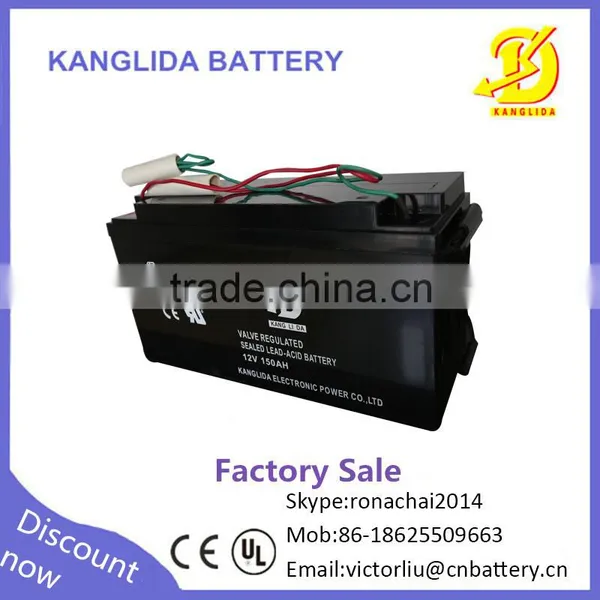 Kanglida 12v150ah Agm/gel Inverte Battery Solar Panels for Home photo-3
