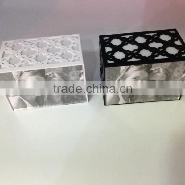 Acrylic Box With LED Light LED Box Display in White photo-2
