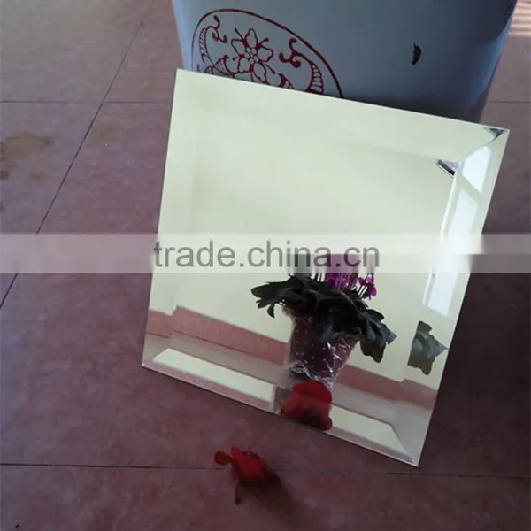 Customized New Makeup Bathroom Mirror New Design Patterned Plain Mirror Glass photo-3