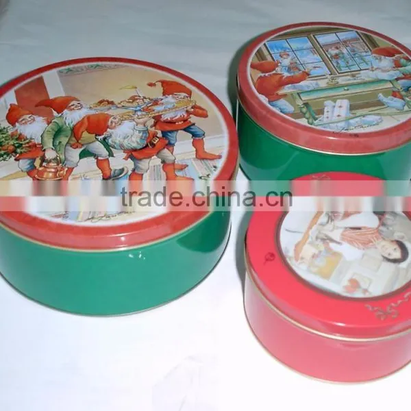 Tin Box for Christmas Biscuits, Tin Boxes for Cookies, Rectangular Biscuit Cookies Tin Box photo-3