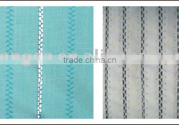 Sample of Industrial Fagotting Zigzag Machine