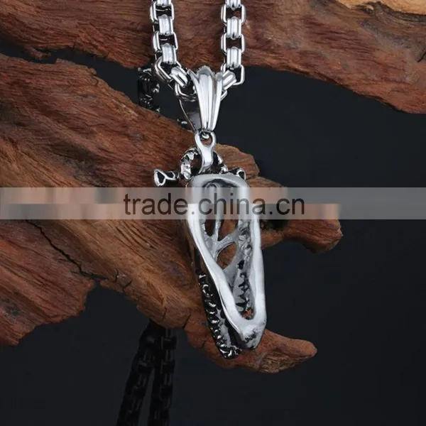 Latest Fashion Stainless Steel Casting Animal Bone Pendant photo-2