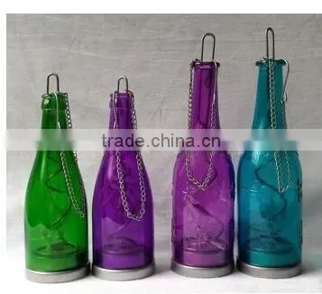 Christmas Gift LED Light Insert Mercury Glass Bottle Votive Glass Bottle With LED Light Wholesale photo-3