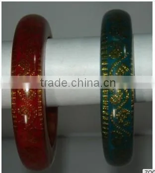 SIXTH SENSE Lather Inlay Bangles photo-6