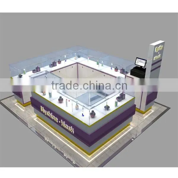 Latest Design Cosmetic Showcase Makeup Kiosk Perfume Kiosk