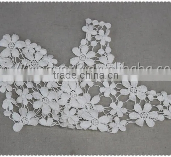 2016 New Wholesale Machine Embroidery Neckline 100% Cotton Crochet Lace Collar photo-5
