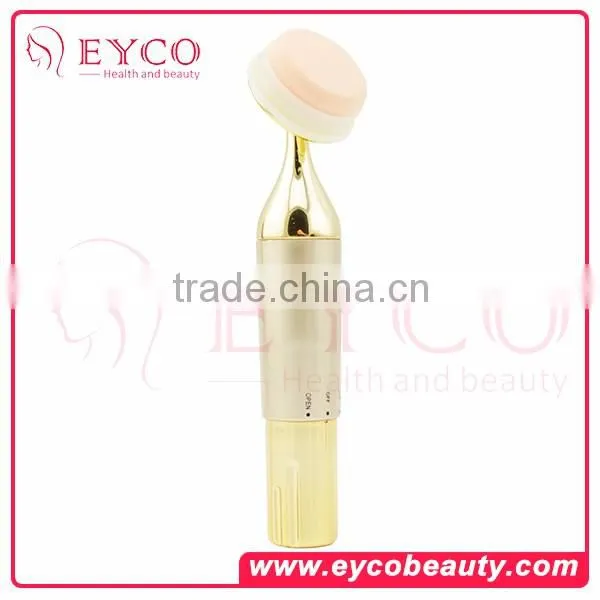 2016TOP Sale 2 in 1 Mini Electric Vibrating Facial Massager/battery Makeup Power Puff/chinese Crested Powder Puff for Sale photo-2