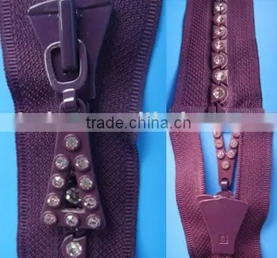 Rhinestone Zipper