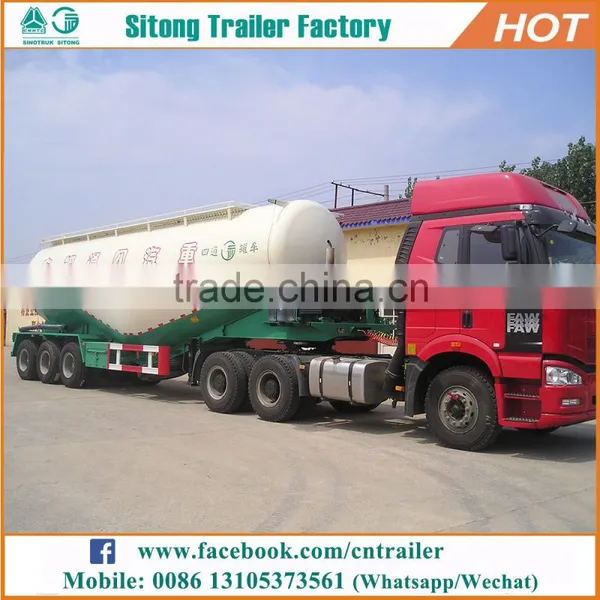 Customized Tanker Trailer Capacity Dry Silo Bulk Cement Bulker Tank Trailer For Sale