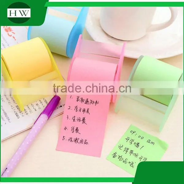 Promotional Wholesale Office Stationery Mini Portable Tear Roll Sticky Note Withadhesive Tape Holder photo-5