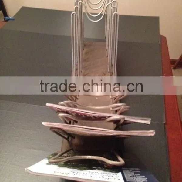 Metal &wood Magazine Display Rack photo-4