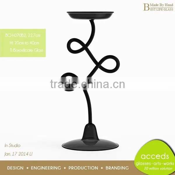 Original Designed Fancy Borosilicate Glass Candle Holder Tealight Insert photo-5