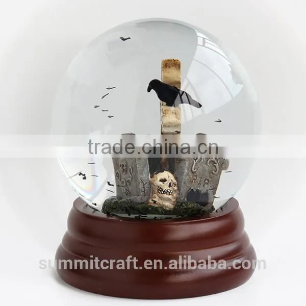 New Design Resin Cross Halloween Snow Globe Custom Snowball photo-3