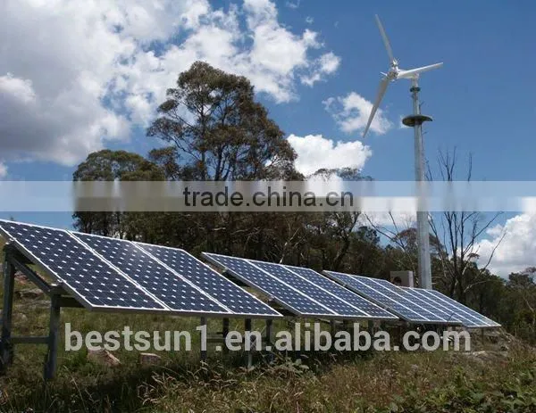 High Efficiency 2000w Top Sale Long Warrantly Solar Powered Garden Fountain Solar and Wind Power System photo-5