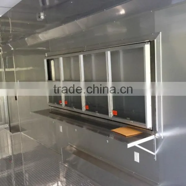 Mobile 8.5X28 Catering Food Trailers With Sinks, Gas, and Fire Suppresion For Sale photo-6