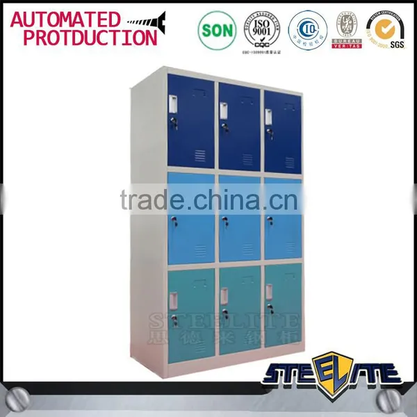 Fireproof 9 Door Steel Staff Clothes Wardrobe Locker photo-5