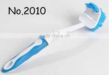 2014 New Design Bowl Cleaning Brush Plastic With TPR Handle photo-2