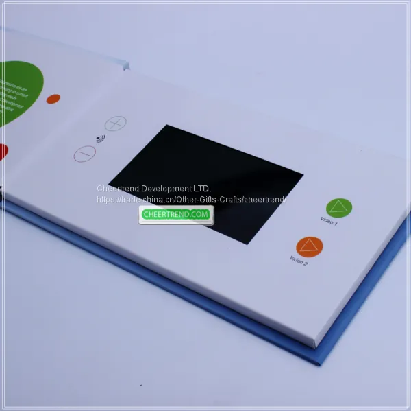 Best Quality Hardcover A5 Brochure 4.3 Inch TFT Lcd Video Greeting Card, Lcd Video Cards, Video Brochure photo-3