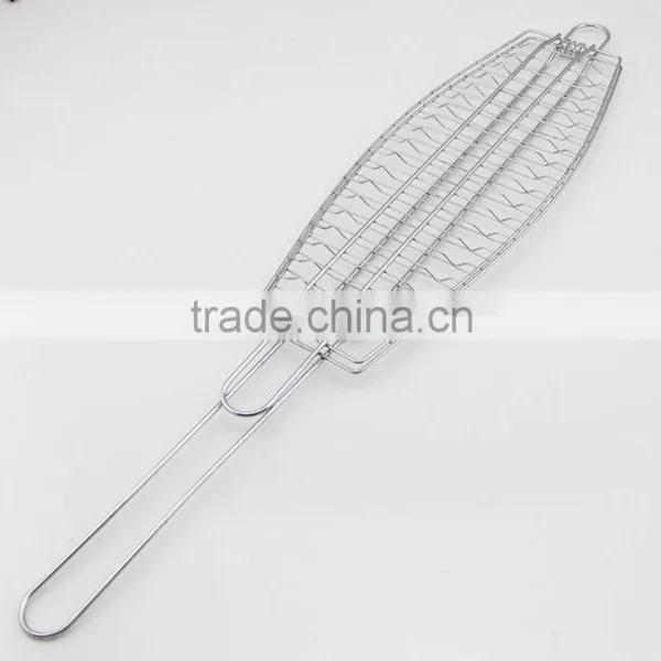 Metal Fish Shape Camping Barbecue Foldable Grill Net photo-5