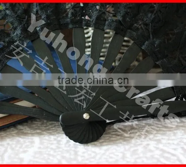 Nature Bamboo Lace Wedding Fan photo-3