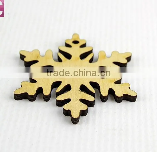 Wood Snow Slices for Christmas Tree Decoration photo-2