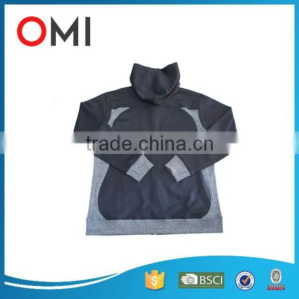 2016 Casual Adult Men Pocket Long Sleeve Blank Hoodies With Zipper photo-2