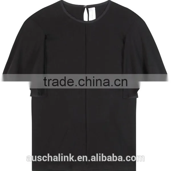 High Quality Ladies 100% Cotton Blouse Low Price China photo-4