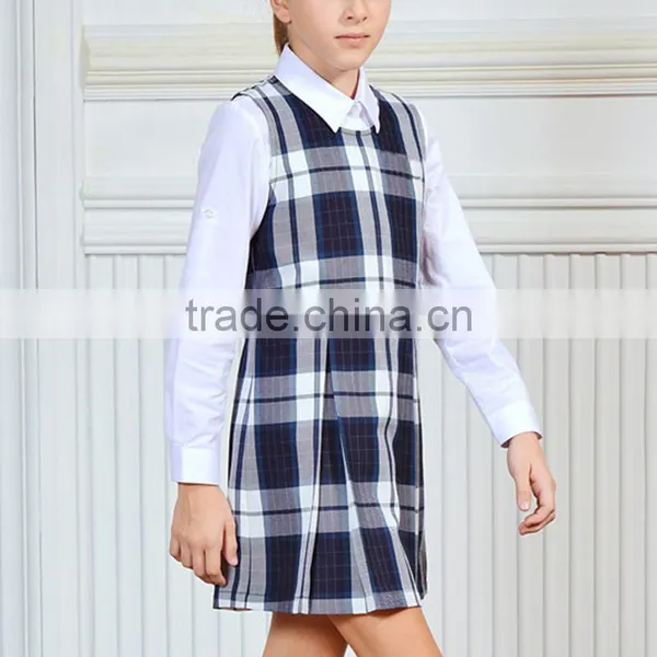 Hot Sale Classic Plaid School Uniform Dress For Girls photo-2