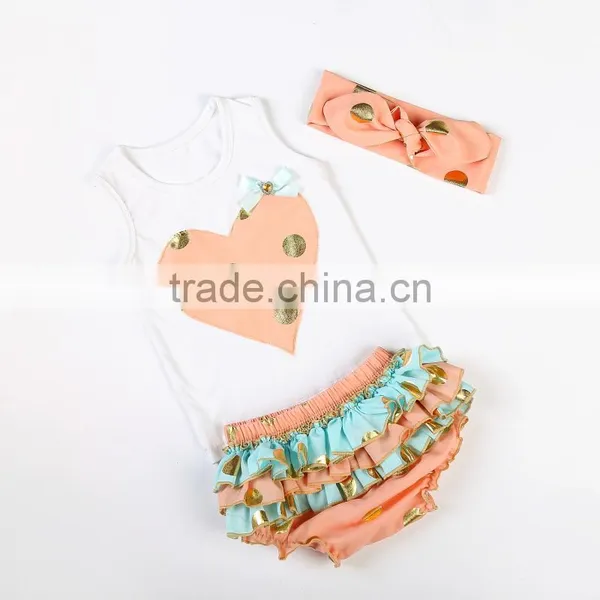 Wholesale Baby Clothing Set , Gold Baby Cotton Outift, New Style Clothes in Stock photo-2
