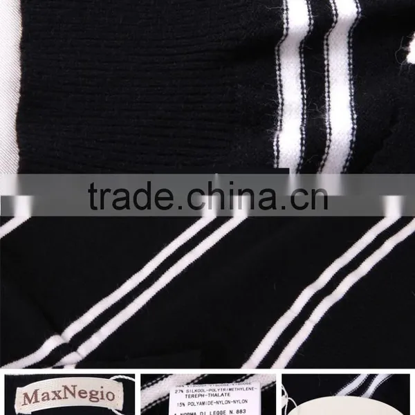 Garment Manufactorer Wholesale Great Design Fashion Casual Wear Stripe Long Winter Coats Ladies 2017 photo-6